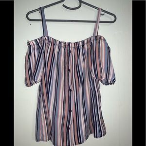 Off shoulder with straps